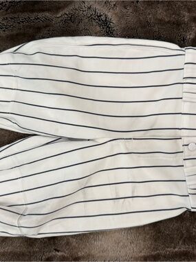 Striped White & Navy Kids Jogger Sweatpants